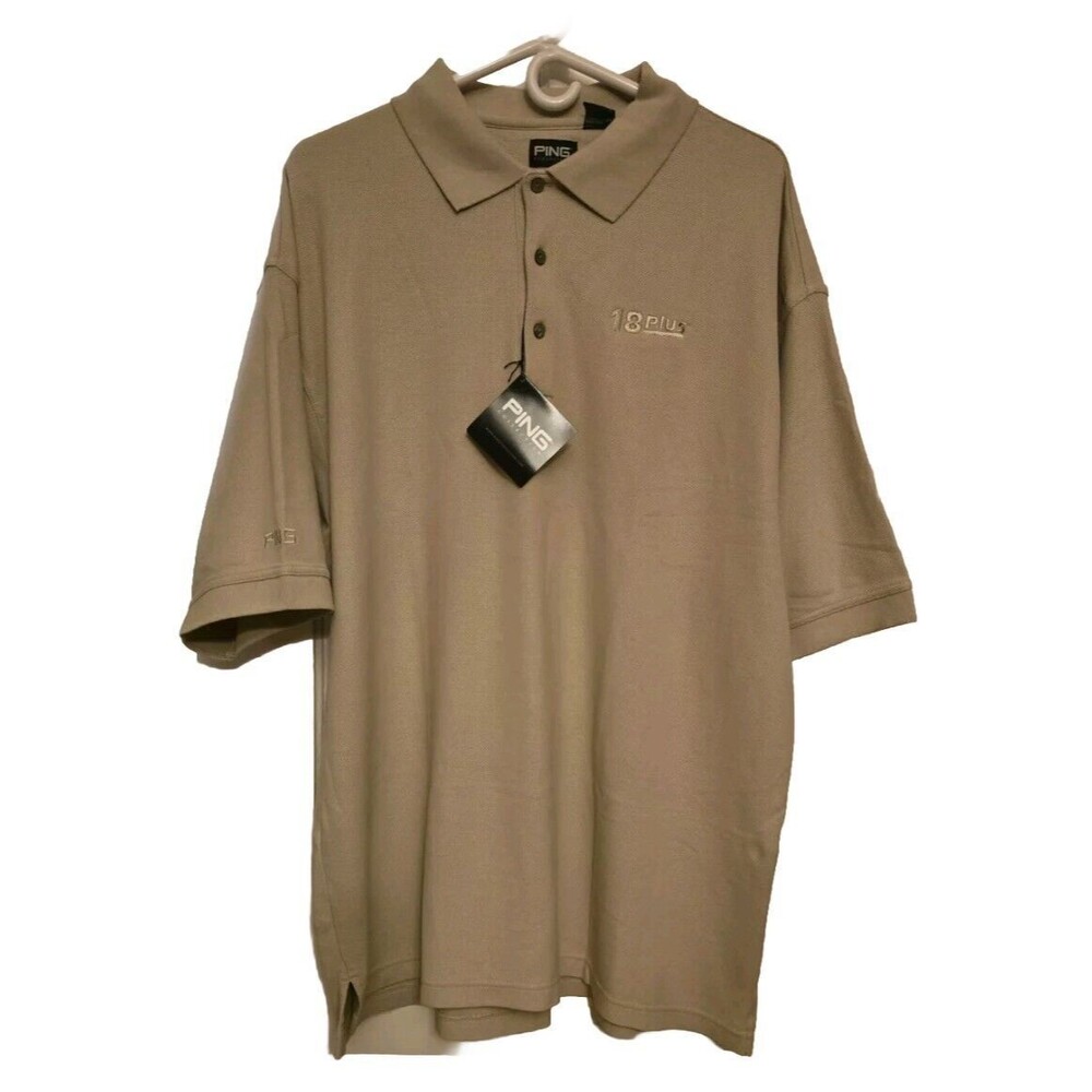 PING Men's Golf Shirt Bisque Sz XL NWT Style No P220N